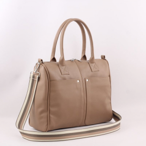 Сумка 1078 гладкий мокко+стропа ФОРМАТ 