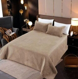 Велюровое стеганое покрывало Премиум 