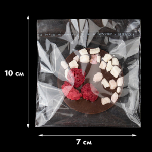 Пакет (конверт) прозрачный с клейкой полосой 7*10 см, 10 шт