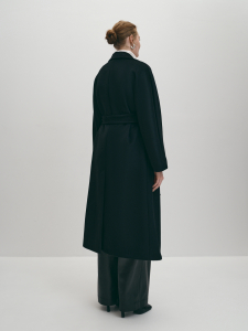 Пальто демисезонное длинное шерстяное