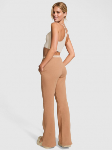 Ivy Fleece Split-Hem Flare Sweatpants