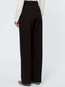 Прямые брюки из вискозного трикотажа