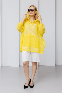 Джемпер из льна 4-276 лимон