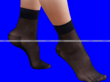 Casandhud носки капрон женские чёрные с пяткой