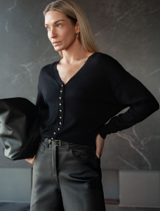 Кардиган тонкой вязки из вискозы