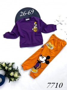 Костюм 7710 фиолет+оранж