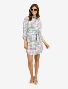 PLAID OXFORD DRESS