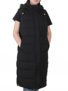 817 BLACK Жилет утепленный зимний женский (150 гр. холлофайбер)