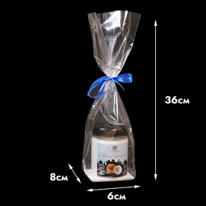 Пакет прозрачный с жестким дном, 6*8 см, высота 36 см