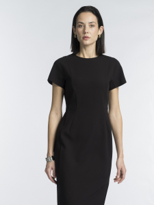 Платье-футляр из вискозной костюмной ткани