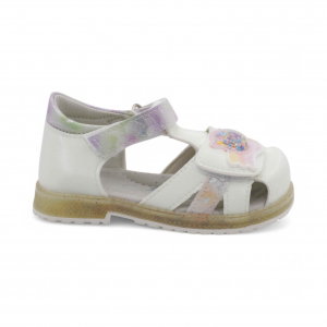 LED-сандалии С552-13 бело фиолетовые