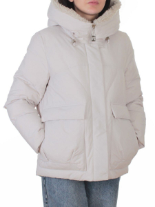 8809 LT. BEIGE Куртка зимняя женская (150 гр. холлофайбер)
