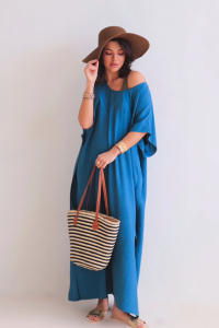 15996 Платье в цвете морской волны