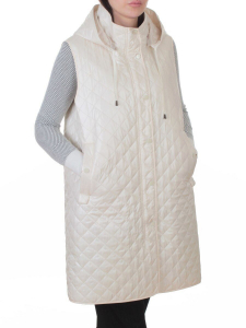 802 LT. BEIGE Жилет утепленный женский (50 гр. синтепон)