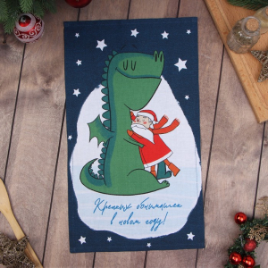 Полотенце «Доляна. Крепких объятий», 28?46 см, 100% хлопок, рогожка 164 г/м?