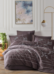 КПБ EFOR SATEN (MOYO KAHVE) евро