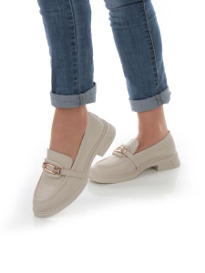 01-PDS133-3 BEIGE Ботинки демисезонные женские (натуральная кожа)