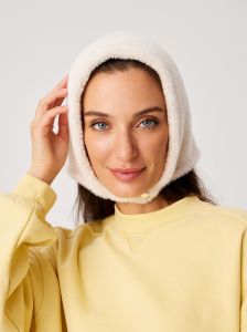 Косынка одинарная с шерстью мериноса, эко-мех ESW 25174/1