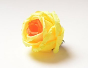 Искусственные цветы, Голова бутона розы атласная для ветки, венка (d-80mm)