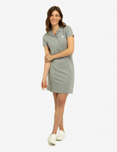 TIPPED POLO DRESS