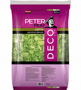 Щепа декоративная зеленая, 60 л, линия Деко