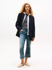 High-Rise Crop Kick Flare Jean