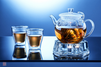 Стеклянная подставка для подогрева чайника 