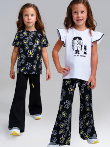 Брюки для девочки, 2 пары в комплекте