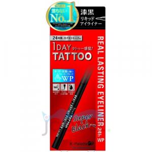 Real Lasting Eye Liner 24h WP Black Влагостойкая жидкая подводка для глаз 24 часа, цвет насыщенный черный