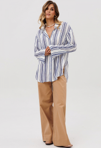 Блуза Gizart 15405 белая полоска