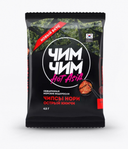 ЧИМ ЧИМ Чипсы нори кимчи острый 4,5г