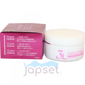 Japan Gals 3 Layers Collagen Увлажняющий и подтягивающий крем для лица с трёхслойным коллагеном, 60 гр.