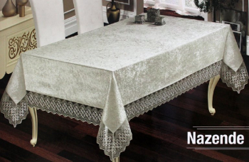 Скатерть EFOR NAZENDE 160*220 прямоугольная кремовый