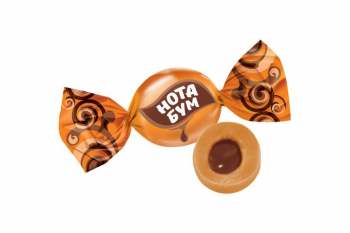 Карамель с ореховой начинкой «Жевательная ириска Нота Бум» (упаковка 0,5 кг)