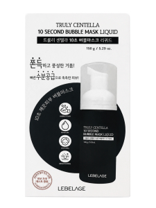 Lebelage Пузырьковый тонер-маска для лица с центеллой / Truly Centella 10Second Bubble Mask Liquid, 150 г