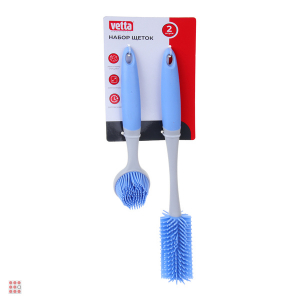 VETTA  Набор щёток 2 шт, полипропилен, термопластичная резина, 24х4/4,5х34,5 см