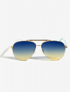 LADIES METAL AVIATOR SUNGLASSES