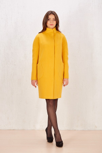 Пальто 19101/пояс  (желтый )