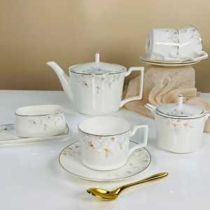 145-682 Чайный сервиз 18пр. ЛИЛИАН в под.уп.(х2)Костяной фарфор