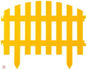 Забор декоративный № 2 (желтый)