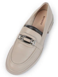 01-PDS133-2 GRAY BEIGE Ботинки демисезонные женские (натуральная кожа)