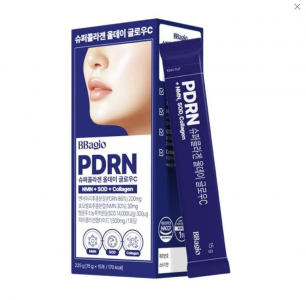 Антивозрастной коллагеновый стик с PDRN 200 мг и NMN для сияния кожи (225г, 15×15г) BBAGIO PDRN SUPER COLLAGEN ALL DAY GLOW C (225g, 15×15g)