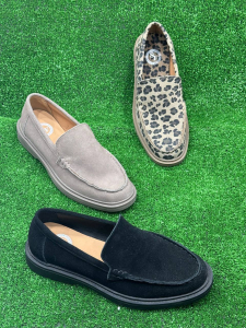 Absent / Мокасины серо-бежевые