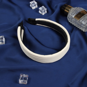 Ободок для волос «Жаннет», классик, 3 см, бежевый