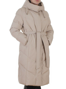 6628B LT. BEIGE Пальто зимнее женское (200 гр. холлофайбер)