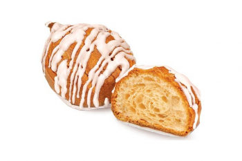 Печенье «Заварные пышечки» в белой глазури, заварное (коробка 2 кг)