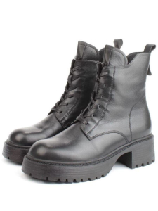 04-M3-1478 BLACK Ботинки зимние женские (натуральная кожа, натуральный мех)