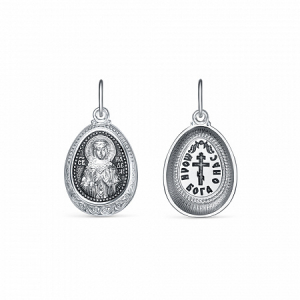 Образ (Св. Надежда) из серебра частично черненый штампованный