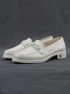 03-DEB1-5 LT. BEIGE Лоферы женские (натуральная кожа)