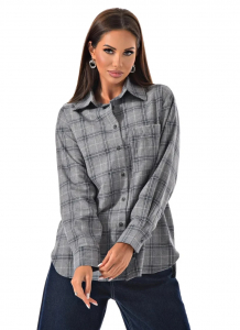 Женская рубашка в клетку оверсайз CRACPOT